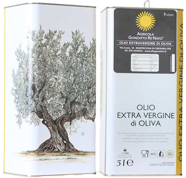 Olio extra vergine di oliva fruttato 5lt